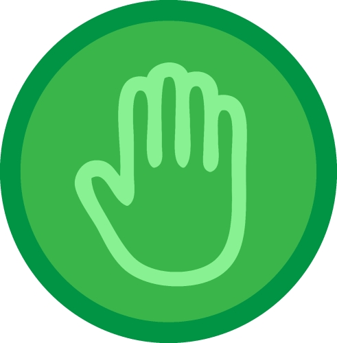 hand icon vector sign design