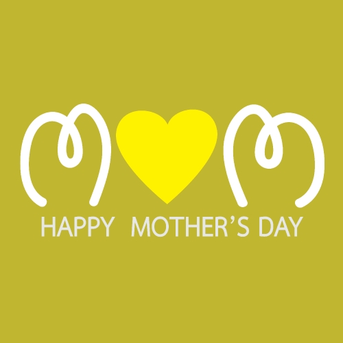 handlettering Happy Mothers's Day Typographical Background