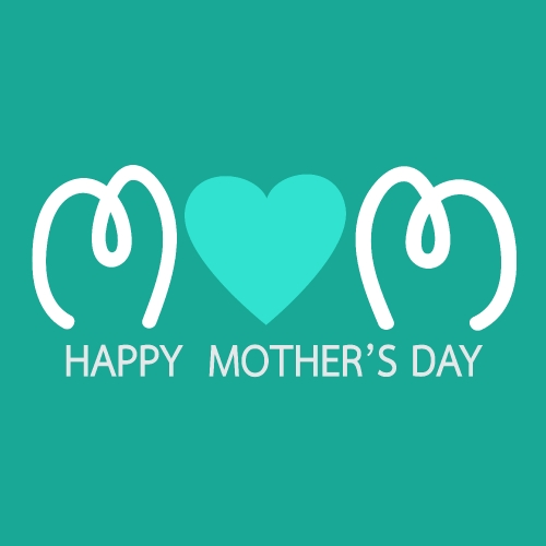 handlettering Happy Mothers's Day Typographical Background