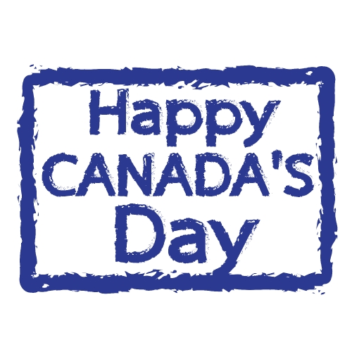 HAPPY Canada Day illustration