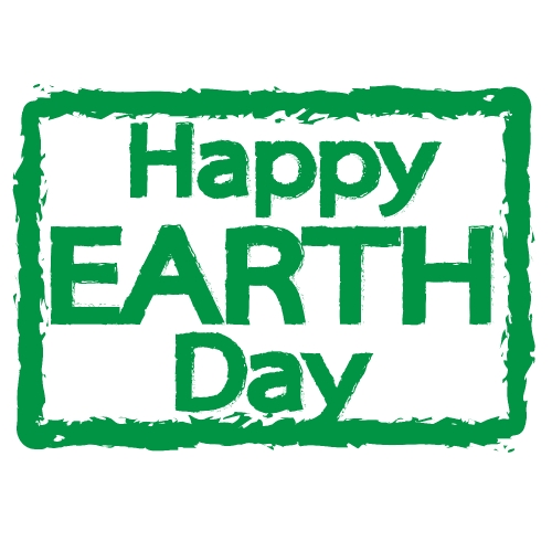 HAPPY Earth Day Typographic design