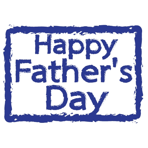 Happy Father's Day Typographical Background Stock Illustration