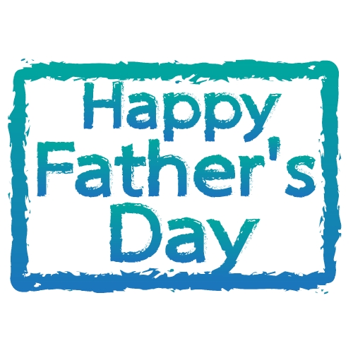 Happy Father's Day Typographical Background Stock Illustration