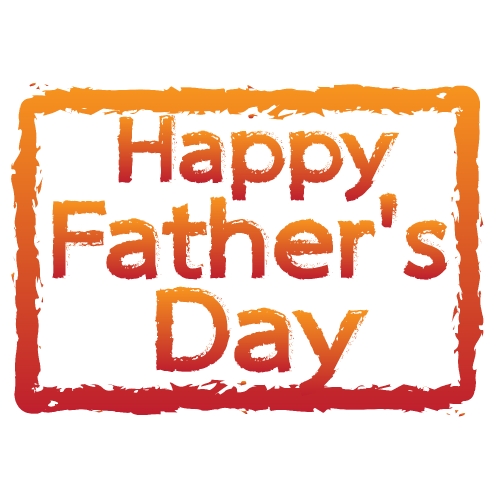 Happy Father's Day Typographical Background Stock Illustration