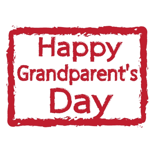 HAPPY Grandparent day Stock Illustration