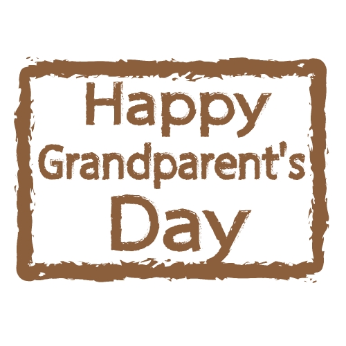 HAPPY Grandparent day Stock Illustration