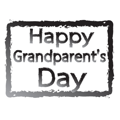 HAPPY Grandparent day Stock Illustration