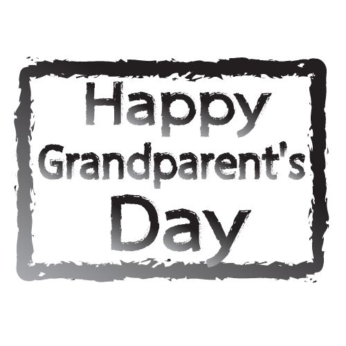 HAPPY Grandparent day Stock Illustration
