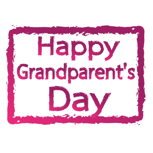 HAPPY Grandparent day Stock Illustration