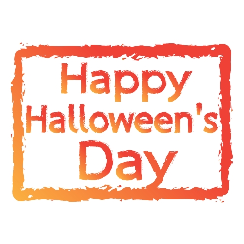 Happy Halloween DAY Typographical Stock Illustration