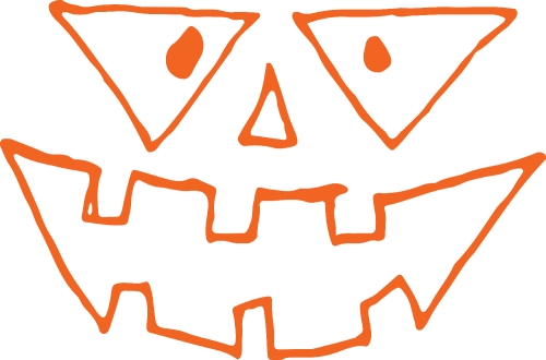 Happy Halloween icon theme and halloween background sign