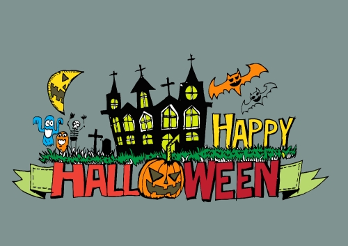 Happy Halloween theme and halloween background