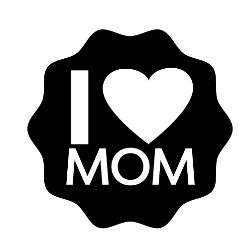 Happy mothers day card type font , Mother's Day ICON