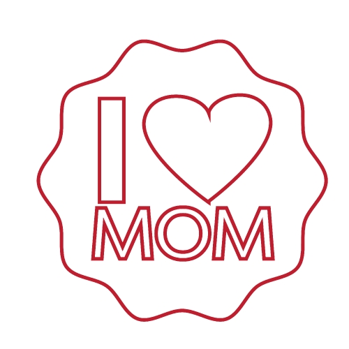 Happy mothers day card type font , Mother's Day ICON