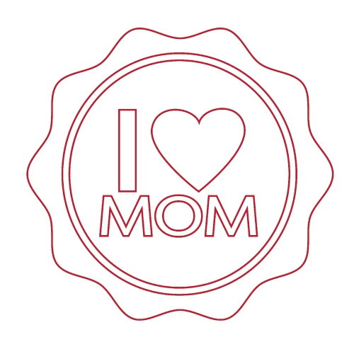Happy mothers day card type font , Mother's Day ICON