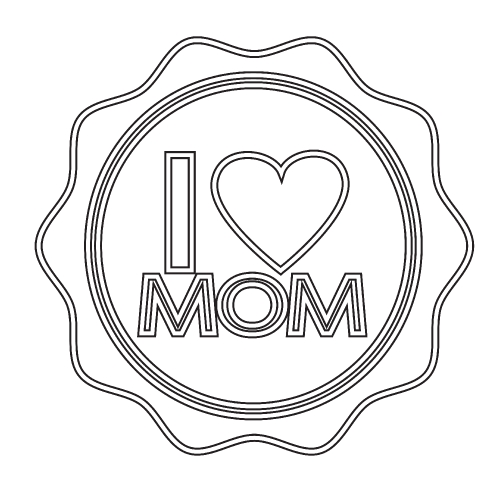 Happy mothers day card type font , Mother's Day ICON