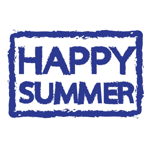 HAPPY Summer holidays design Stock Illustration