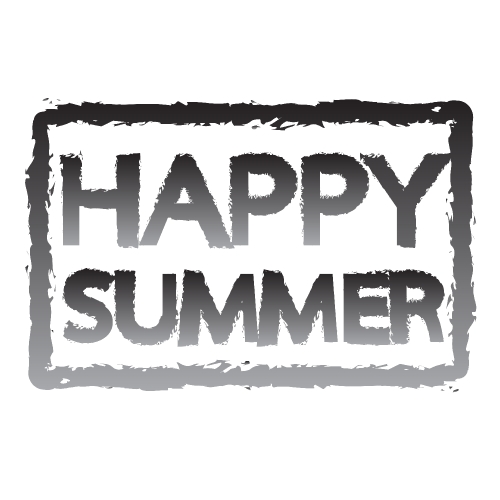 HAPPY Summer holidays design Stock Illustration