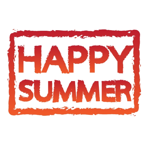 HAPPY Summer holidays design Stock Illustration