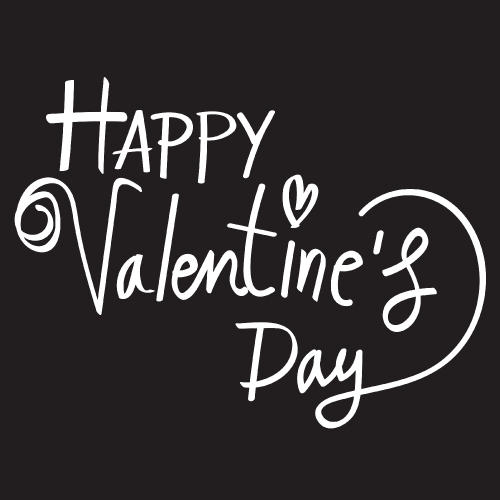HAPPY VALENTINES DAY Hand Lettering handmade calligraphy vector