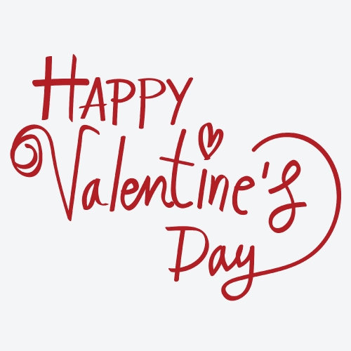 HAPPY VALENTINES DAY Hand Lettering handmade calligraphy vector