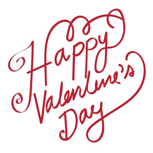 HAPPY VALENTINES DAY Hand Lettering handmade calligraphy vector