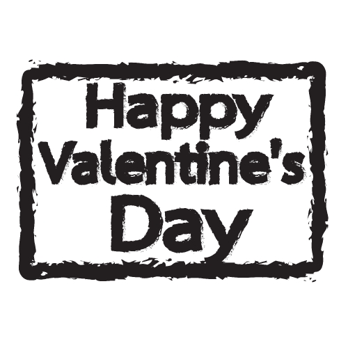 Happy Valentine's Day lettering background