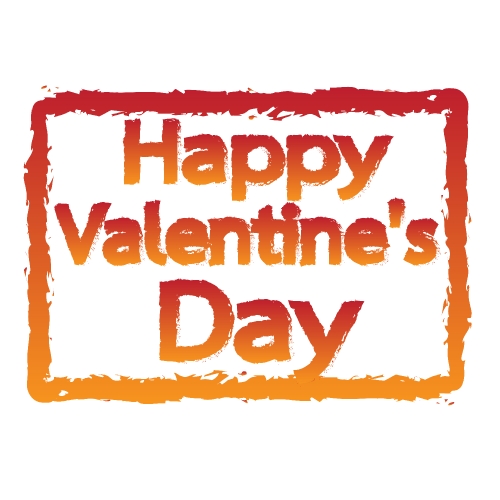 Happy Valentine's Day lettering background