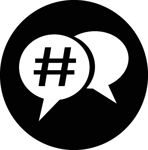 Hashtag social media icon