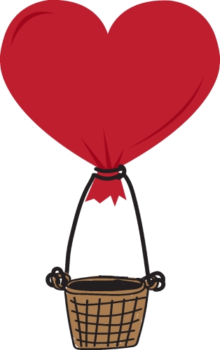 heart balloon icon