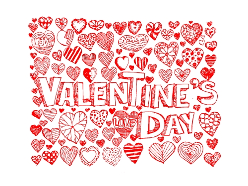 heart drawing and valentines day hearts for your works