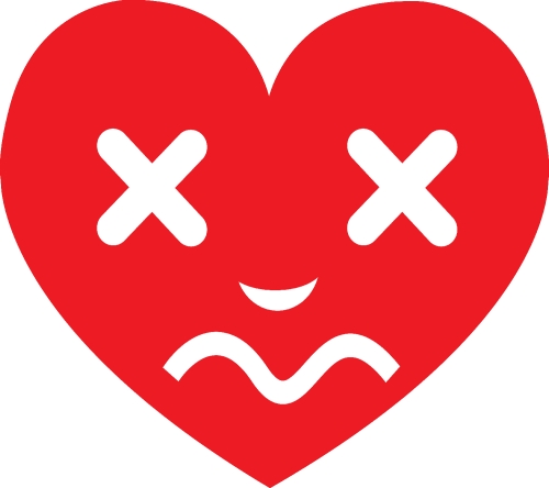 Heart Face Emotion Icon Illustration sign design