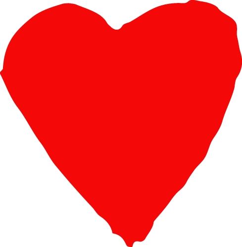 Heart hand draw icon sign design