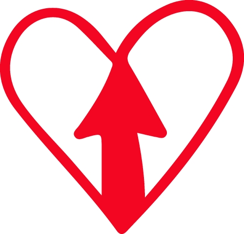 Heart hand draw icon sign design