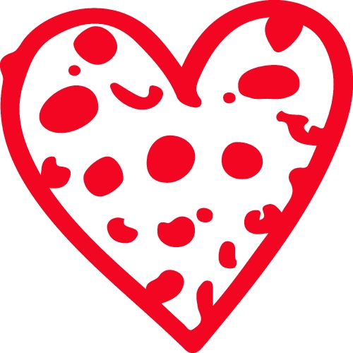 Heart hand draw icon sign design