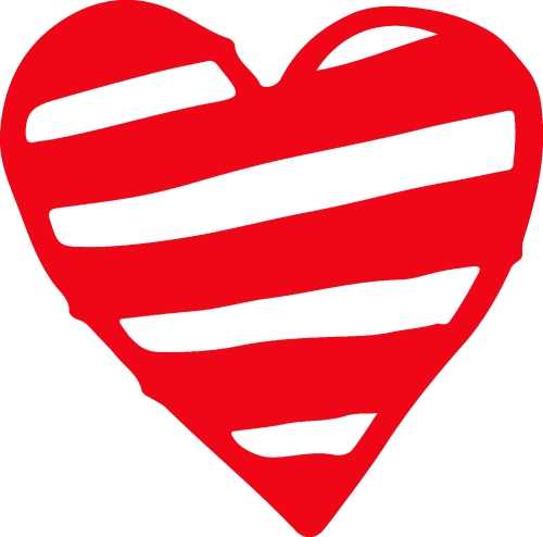 Heart hand draw icon sign design