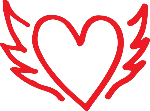 Heart hand draw icon sign design