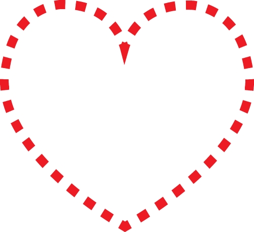 Heart icon sign design