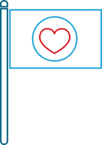 Heart icon sign symbol design 