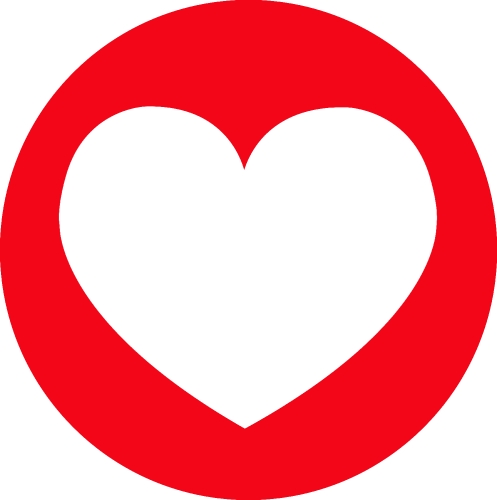 Heart icon sign symbol design