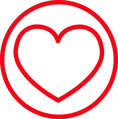 Heart icon sign symbol design