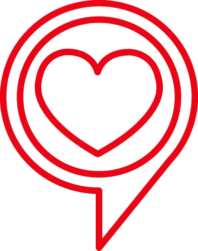 Heart icon sign symbol design