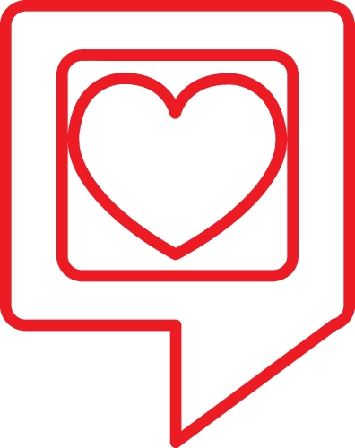 Heart icon sign symbol design