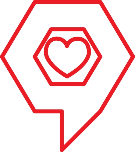 Heart icon sign symbol design