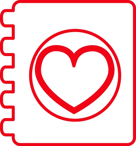 Heart icon sign symbol design