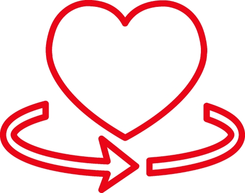 Heart icon sign symbol design