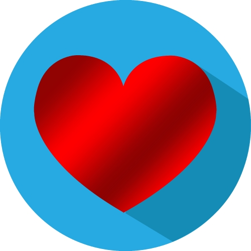 Heart icon sign symbol design