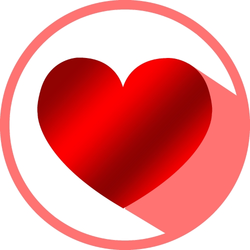 Heart icon sign symbol design