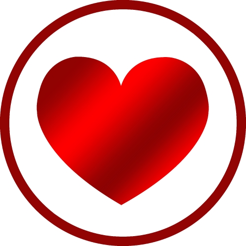 Heart icon sign symbol design