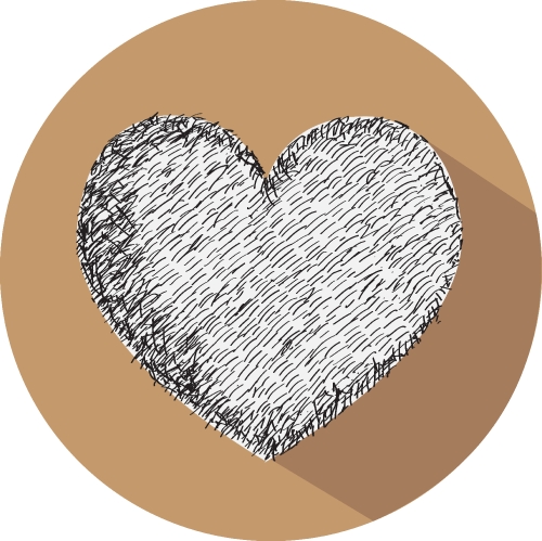 Heart icon sign symbol design